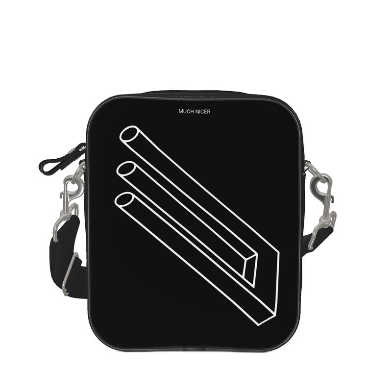 Optical Illusion mini leather bag
