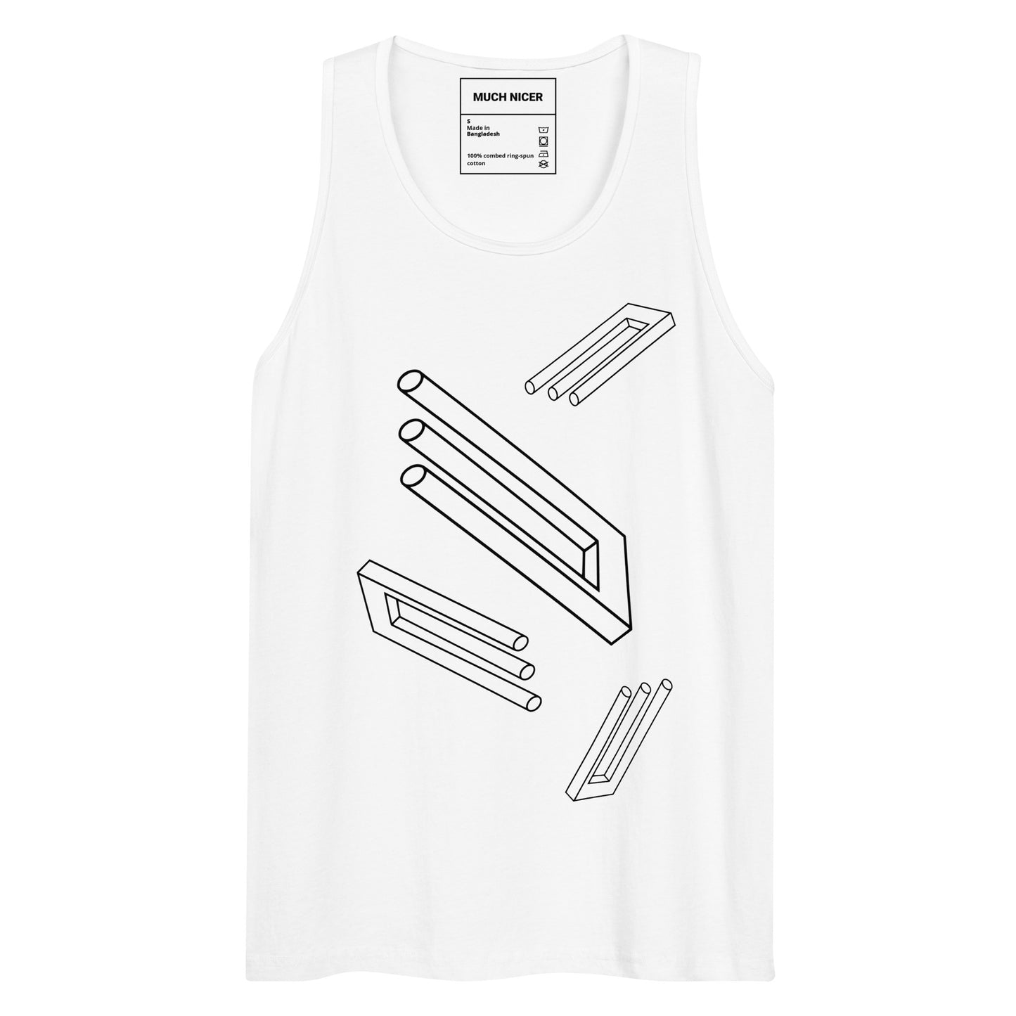 Optical Illusion printed tank top