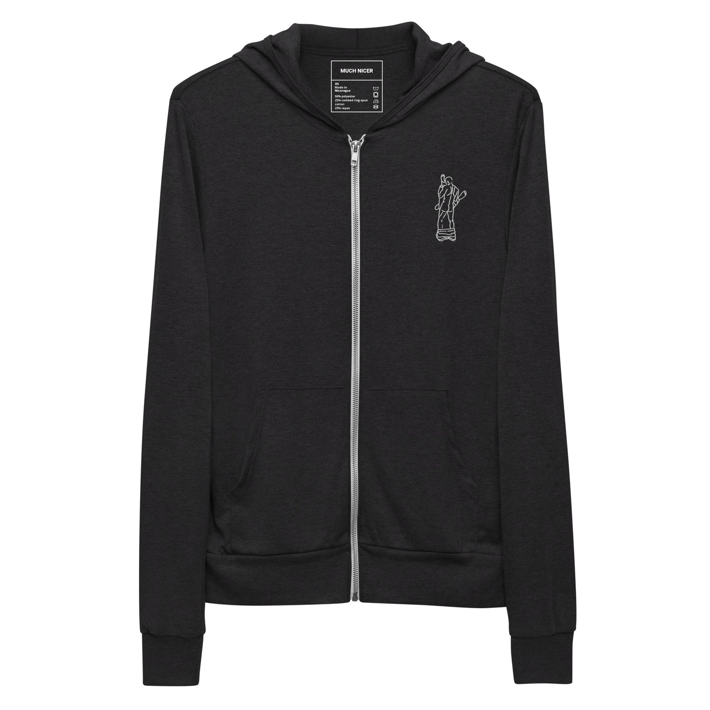 Unisex zip hoodie - MUCH NICER
