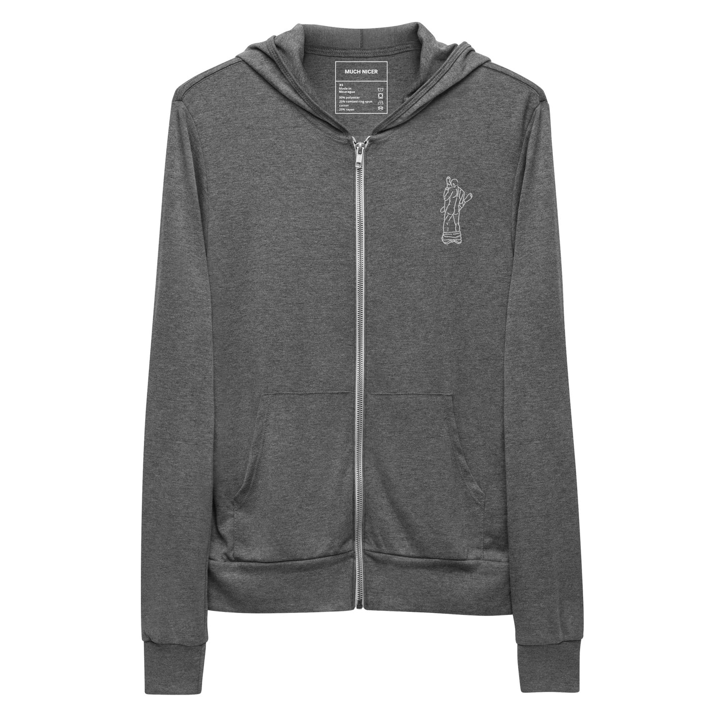 Unisex zip hoodie - MUCH NICER