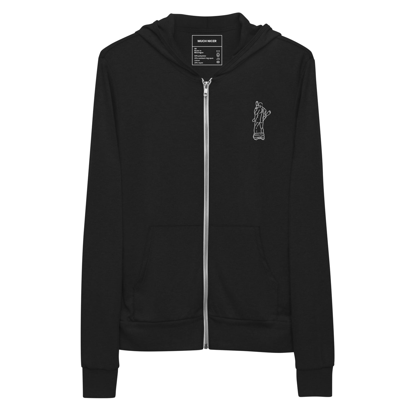 Unisex zip hoodie - MUCH NICER