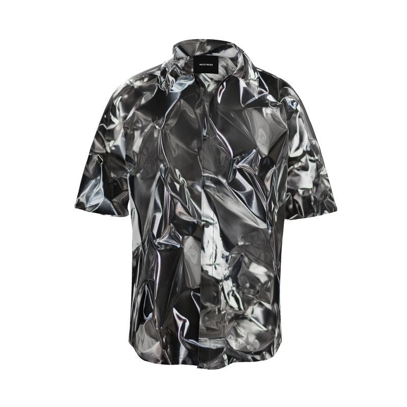 Natural silk short sleeve shirt - MUCH NICER